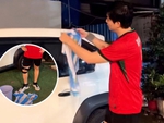 Lau xe bằng áo Messi để nịnh Ronaldo, ca sĩ Tim nhận 'thẻ đỏ' của dân tình