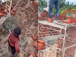 Cô phụ hồ với kỹ năng nghề nghiệp đỉnh cao