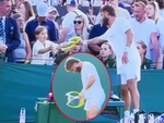 Sao Wimbledon nổi điên, đập vợt vào đùi gãy đôi
