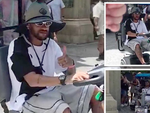 Neymar lái xe điện đi ‘giải sầu’ sau World Cup