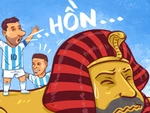 Messi 'hú hồn chim én' với các Pharaoh