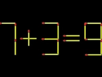 Thử tài IQ: Di chuyển một que diêm để 7+3=9 thành phép tính đúng