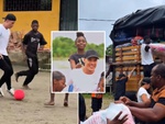 Nghĩa cử đẹp của tuyển thủ Colombia với nạn nhân động đất