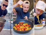 Brooklyn Beckham nấu mì bằng... nước biển