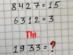 Câu đố toán học: Người thông minh có tìm ra được đáp án?