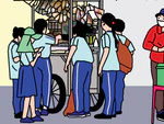 Hàng rong công nghệ số áp đảo trong ngày khai trường
