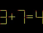 Thử tài IQ: Di chuyển một que diêm để 3+7=4 thành phép tính đúng