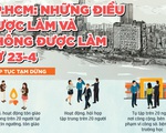 TP.HCM: Những điều được làm và không được làm từ 23-4