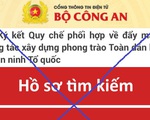 Giả mạo Cổng thông tin điện tử Bộ Công an để lừa đảo