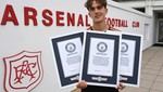 Sao trẻ Arsenal nhận một lúc 3 kỷ lục Guinness