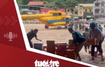Tin tức tối 24-7: Quân đội điều trực thăng cứu trợ vùng lũ Nghệ An