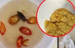 Sinh viên phản ánh thức ăn ở trung tâm giáo dục quốc phòng có 'vật thể lạ', công an vào cuộc xác minh