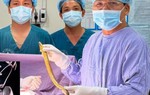 Gắp con lươn dài hơn nửa mét khỏi ổ bụng nam bệnh nhân