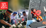 Bản tin 30s nóng: Tiễn đưa 731 liệt sĩ về nơi an nghỉ; Ba nước diễn tập ứng phó siêu bão