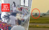 Bản tin 30s Nóng: Người phụ nữ nhập viện với 49 con ong ghim trên đầu; Máy bay rớt cửa khi đang bay