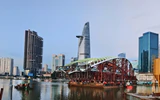 Trực tiếp: Hợp long cầu đi bộ qua sông Sài Gòn, nối bến Bạch Đằng và khu đô thị mới Thủ Thiêm 