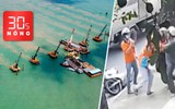 Bản tin 30s nóng: Trên công trường cầu vượt biển ra Hòn Khoai; Bắt 3 người đánh nhau sau va chạm xe