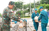 Cận cảnh trận địa pháo hoa tầm cao khu vực đầu hầm sông Sài Gòn sẽ khai hỏa tối 2-9