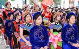 Học sinh Mẫu Sơn diện trang phục Tày, Nùng, Dao trong lễ khai giảng ở ngôi trường mới