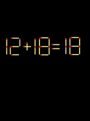 Thử tài IQ: Di chuyển một que diêm để 12+18=18 thành phép tính đúng