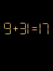 Thử tài IQ: Di chuyển một que diêm để 9+31=17 thành phép tính đúng