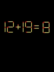 Thử tài IQ: Di chuyển một que diêm để 12+19=8 thành phép tính đúng
