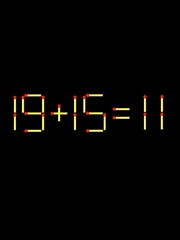 Thử tài IQ: Di chuyển một que diêm để 19+15=11 thành phép tính đúng
