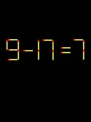 Thử tài IQ: Di chuyển một que diêm để 9-17=7 thành phép tính đúng
