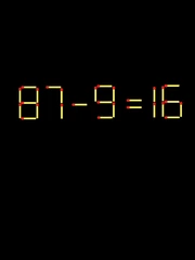 Thử tài IQ: Di chuyển một que diêm để 87-9=16 thành phép tính đúng