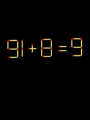 Thử tài IQ: Di chuyển một que diêm để 91+8=9 thành phép tính đúng