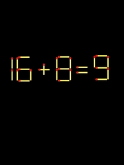 Thử tài IQ: Di chuyển một que diêm để 16+8=9 thành phép tính đúng
