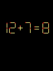 Thử tài IQ: Di chuyển một que diêm để 12+7=8 thành phép tính đúng