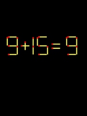 Thử tài IQ: Di chuyển một que diêm để 9+15=9 thành phép tính đúng