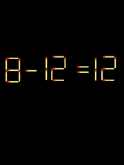 Thử tài IQ: Di chuyển một que diêm để 8-12=12 thành phép tính đúng