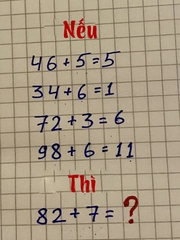 Câu đố hóc búa: Chỉ người thông minh mới tìm được quy luật logic