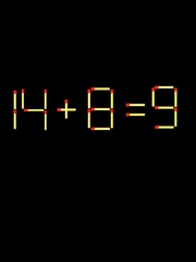 Thử tài IQ: Di chuyển một que diêm để 14+8=9 thành phép tính đúng