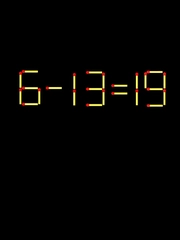 Thử tài IQ: Di chuyển một que diêm để 6-13=19 thành phép tính đúng