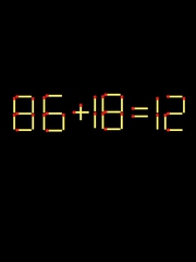 Thử tài IQ: Di chuyển một que diêm để 86+18=12 thành phép tính đúng