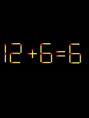 Thử tài IQ: Di chuyển một que diêm để 12+6=6 thành phép tính đúng