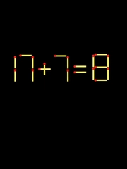Thử tài IQ: Di chuyển một que diêm để 17+7=8 thành phép tính đúng