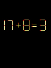 Thử tài IQ: Di chuyển một que diêm để 17+8=3 thành phép tính đúng