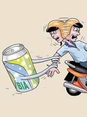 Bợm nhậu bị 'bé bia' giằng xé mỗi chiều