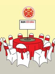 Đám cưới của một cặp đôi 'quan hệ rộng'