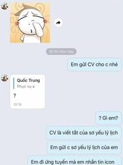 Xôn xao đoạn tin nhắn xin việc của Quốc Trung đang viral