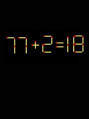 Thử tài IQ: Di chuyển một que diêm để 77+2=18 thành phép tính đúng