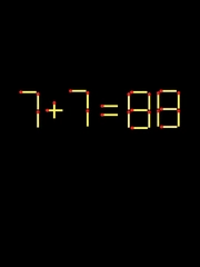 Thử tài IQ: Di chuyển một que diêm để 7+7=88 thành phép tính đúng