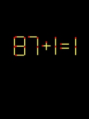 Thử tài IQ: Di chuyển một que diêm để 87+1=1 thành phép tính đúng
