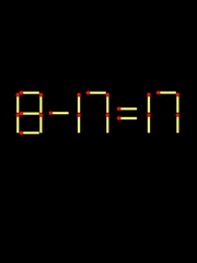 Thử tài IQ: Di chuyển một que diêm để 8-17=17 thành phép tính đúng