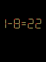 Thử tài IQ: Di chuyển một que diêm để 1-8=22 thành phép tính đúng