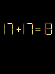 Thử tài IQ: Di chuyển một que diêm để 17+17=8 thành phép tính đúng